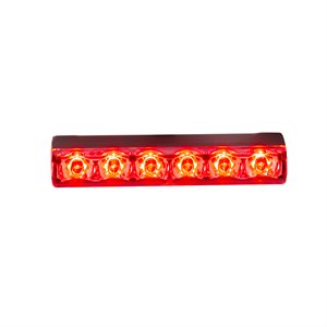 PROSIGNAL - ED6 - 6 LED GRILL MOUNT SLIM - RED