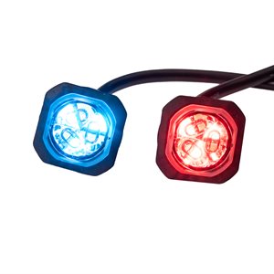 PROSIGNAL - UR6 LED HIDE-A-WAY STROBE DUAL - RED / BLUE